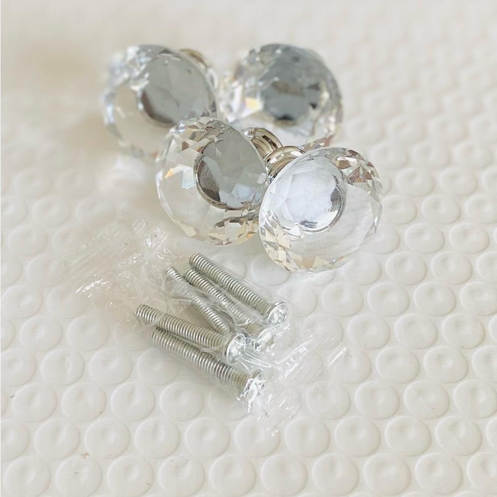 Crystal Glass Drawer Knobs